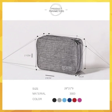 Túi phụ kiện công nghệ đựng pin sạc dự phòng, điện thoại, cáp tai nghe, quai cầm tiện lợi 28x21x9 - Giá chỉ 129.000₫ 8 Túi phụ kiện công nghệ đựng pin sạc dự phòng, điện thoại, cáp tai nghe, quai cầm tiện lợi 28x21x9 - Giá chỉ 129.000₫ 8