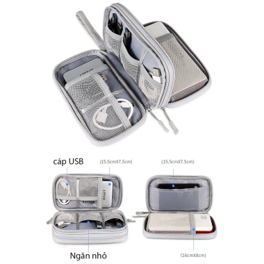 Túi phụ kiện công nghệ SM05 bảo vệ thiết bị, giảm 22% chỉ 88.000 đồng