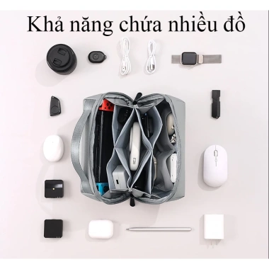 Túi phụ kiện Travel bảo vệ thiết bị kỹ thuật số, cáp dữ liệu - Giá ưu đãi 220.000đ