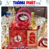 Túi PVC đựng quà Noel, bánh cookie Giáng sinh, quà Tết – Quai da, 19.000đ