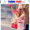 Túi PVC đựng quà Noel, bánh cookie Giáng sinh, quà Tết – Quai da, 19.000đ 5