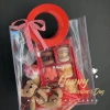 Túi PVC đựng quà Noel, bánh cookie Giáng sinh, quà Tết – Quai da, 19.000đ 8