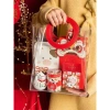Túi PVC đựng quà Noel, bánh cookie Giáng sinh, quà Tết – Quai da, 19.000đ 9