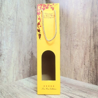 Túi quà đựng rượu đơn Classical chất liệu dày dặn ánh nhũ cao cấp - Giá 31.680₫ 5