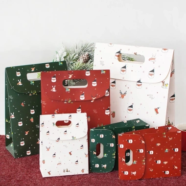 Túi Quà Giáng Sinh & Noel - Túi Bánh Mứt, Kẹo, Quai Xách, Giá ưu đãi 70.000đ