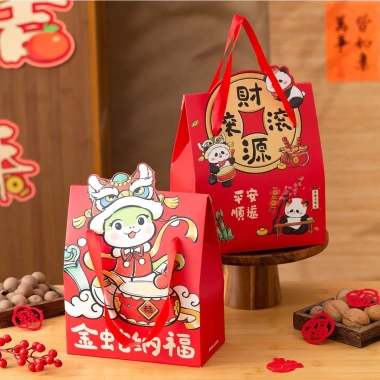 Túi Quà Giáng Sinh & Noel - Túi Bánh Mứt, Kẹo, Quai Xách, Giá ưu đãi 70.000đ