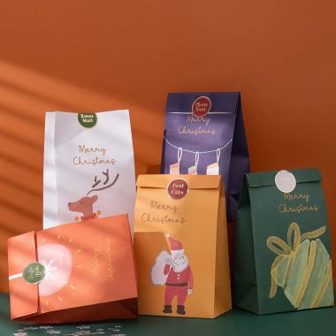 Túi Quà Giáng Sinh & Noel - Túi Bánh Mứt, Kẹo, Quai Xách, Giá ưu đãi 70.000đ