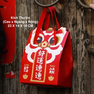 Túi Quà Giáng Sinh & Noel - Túi Bánh Mứt, Kẹo, Quai Xách, Giá ưu đãi 70.000đ