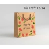 Túi quà quai dây Karaft in tùy chỉnh, xấp 10 cái, giá sỉ 45.000đ, giao nhanh 2