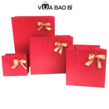 Túi quà tặng đỏ nơ xinh xắn - 20/11, sinh nhật, kỷ niệm sang trọng - Giá 12.900₫ 5