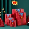 Túi Quà Tặng Giấy Cứng Màu Đỏ Hoạ Tiết Lễ Hội - Nhiều Kích Thước MILCA, Túi Đựng Quà Tết Giá Ưu Đãi 17.019₫ 2