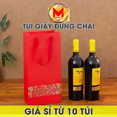 Túi Quà Tặng Giấy Cứng Màu Đỏ Hoạ Tiết Lễ Hội - Nhiều Kích Thước MILCA, Túi Đựng Quà Tết Giá Ưu Đãi 17.019₫ 9