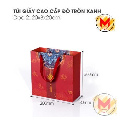 Túi Quà Tặng Giấy Cứng Màu Đỏ Hoạ Tiết Lễ Hội - Nhiều Kích Thước MILCA, Túi Đựng Quà Tết Giá Ưu Đãi 17.019₫ 10