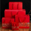 Túi Quà Tặng Giấy Cứng Màu Đỏ Lễ Hội - Đựng Quà Tết & Trung Thu Giá 20.000
