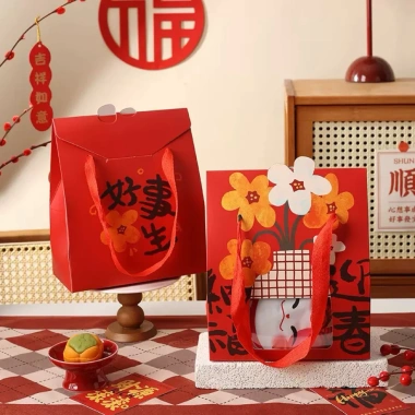 Túi Quà Tết Có Quai May Mắn - Thiết Kế Đẹp Sang, Giá 22.000 VNĐ 2