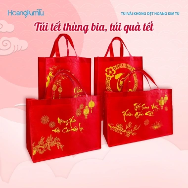 Túi Quà Tết Size Lớn 140k - Đựng Giỏ Quà Chúc Mừng Năm Mới, Tiết Kiệm Đến 28k