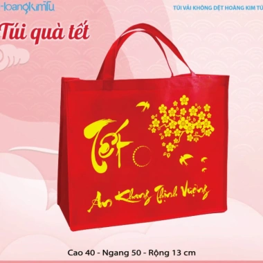 Túi Quà Tết Size Lớn 140k - Đựng Giỏ Quà Chúc Mừng Năm Mới, Tiết Kiệm Đến 28k