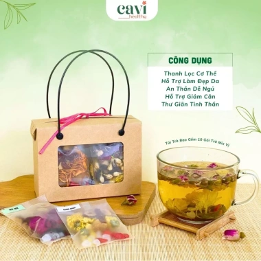 Túi Quà Trà Mix Vị - Hoa Khô Đầy Đủ Vị, Thanh Nhiệt, Đẹp Da, Giảm Stress, Trà Thảo Mộc Sấy Lạnh 35k 2
