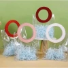Túi Quà Trong Suốt Quai Da Cao Cấp 28x25x14cm Đựng Quà Tết Noel Sang Trọng Tặng Ruy Băng Voan Sóng 5