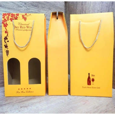 Túi quà vang đôi Classical chất liệu dày dặn, ánh nhũ cao cấp - Giá ưu đãi 36.630 VND 3