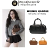 Túi quai xách trẻ trung Miu.uu da trơn 22cm, handle top trống, đa năng kèm dây chéo - 740.000₫