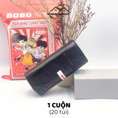 Túi rác có dây rút BOBO 100 túi treo tường - Dẻo dai, chịu lực, chống thấm, chỉ 27.900₫ 10