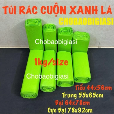 Túi rác cuộn 1kg XANH LÁ không lõi - Tiết kiệm, tiện lợi, dễ dùng, giá 31,979₫ Túi rác cuộn 1kg XANH LÁ không lõi - Tiết kiệm, tiện lợi, dễ dùng, giá 31,979₫