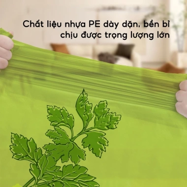 Túi rác cuộn 50 túi hương ngải cứu 45x45cm chống muỗi tự hủy sinh học dây rút - Na Babys Store 3