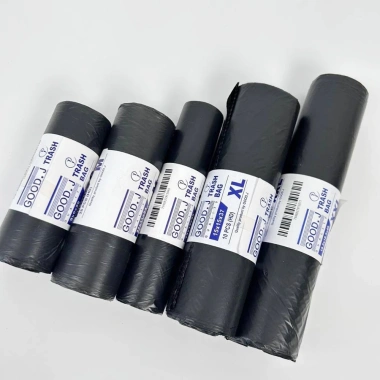 Túi rác dày Đen Size S‑XL, Rin bóng bền, chống tét, đáy môi trường – 12.900₫