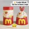 Túi rác in 2 mặt, quai xách cao cấp, dày, 1 cuộn 60 cái 45x45 cm - Giá 40,999 VND 2