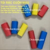 Túi rác không lõi 1kg cuộn đa màu - xanh vàng trắng đen đẹp, giá chỉ 31.979đ 5