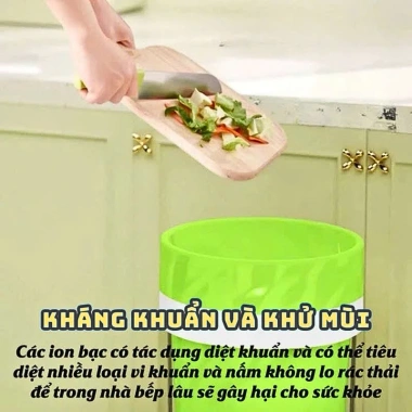 Túi rác ngải cứu SUMI 50 túi cuộn dây rút, khử mùi, ngăn vi khuẩn, giá 13.7k 6