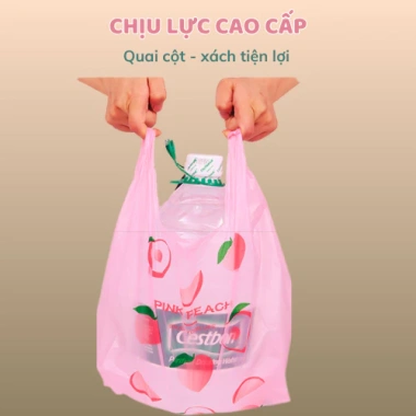 Túi Rác Sinh Học Tự Hủy 5kg Hồng Đào - 50 Túi 30x50cm, Giá Ưu Đãi 38.000đ 8