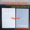Túi rác trắng 40x60cm 1kg dày chắc đẹp chuyên dùng khách sạn giá giảm 31.979 VND