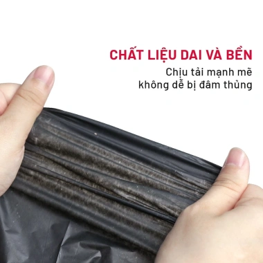 Túi rác tự phân hủy 3 cuộn 1kg Bịch Nilong đen, nhiều kích thước, giá 42.000 VND 4