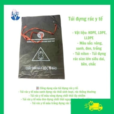 Túi rác y tế 1kg kháng khuẩn, chịu lực cao, bảo vệ môi trường - Giá giảm 22% 6