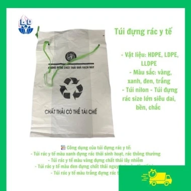 Túi rác y tế 1kg kháng khuẩn, chịu lực cao, bảo vệ môi trường - Giá giảm 22% 8