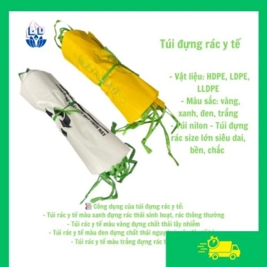 Túi rác y tế 1kg kháng khuẩn, chịu lực cao, bảo vệ môi trường - Giá giảm 22% 9