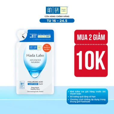 Túi refill Hada Labo Advanced Nourish Hyaluronic Acid 170ml - Dưỡng ẩm da thường và khô, giảm còn 139k