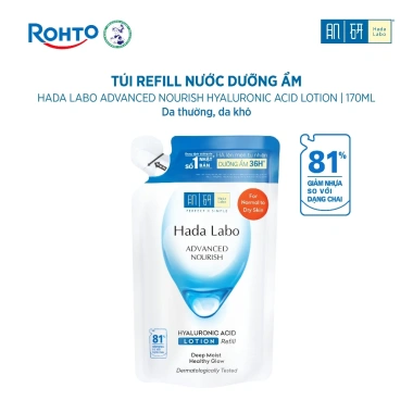 Túi refill Hada Labo Advanced Nourish Hyaluronic Acid 170ml - Dưỡng ẩm da thường và khô, giảm còn 139k