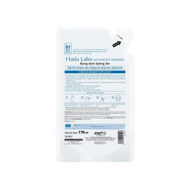 Túi refill Hada Labo Advanced Nourish Hyaluronic Acid 170ml - Dưỡng ẩm da thường và khô, giảm còn 139k
