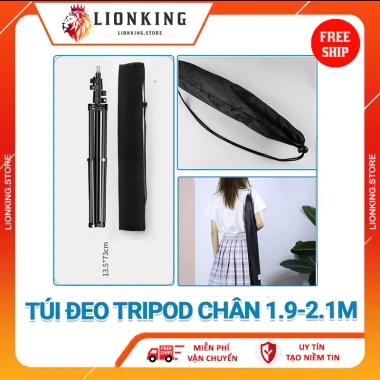 Túi rút đựng tripod, giá đỡ điện thoại, chân đèn live 2m chắc chắn - Lionking Store