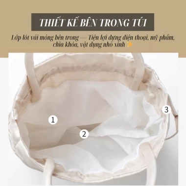 Túi rút tay nữ thêu hoa đẹp, vải lụa vintage cổ điển - Giá chỉ 59.000đ 5
