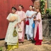 Túi rút tay nữ thêu hoa đẹp, vải lụa vintage cổ điển - Giá chỉ 59.000đ 7