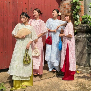 Túi rút tay nữ thêu hoa đẹp, vải lụa vintage cổ điển - Giá chỉ 59.000đ 7