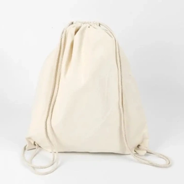 Túi rút thể thao Balo dây rút vải canvas trơn màu Mộc 33x36cm - Giá chỉ 37.000đ 2