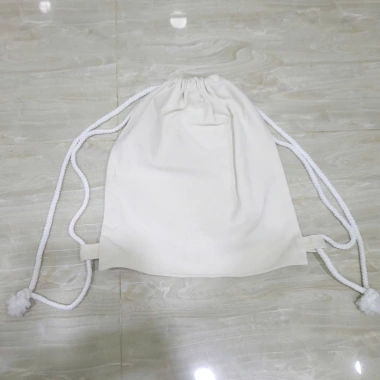 Túi rút thể thao Balo dây rút vải canvas trơn màu Mộc 33x36cm - Giá chỉ 37.000đ 8