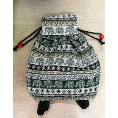 Túi rút thổ cẩm Balo size 30cm - Siêu nhẹ, đa năng, giảm giá 44.000đ