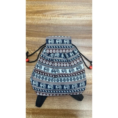 Túi rút thổ cẩm Balo size 30cm - Siêu nhẹ, đa năng, giảm giá 44.000đ