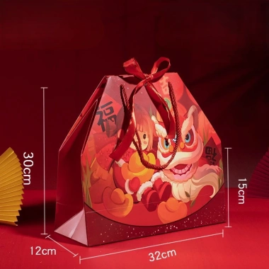 Túi ruy băng quai xách 2 túi đựng bánh kẹo, quà Tết 2.026 - Giá ưu đãi 33.000₫
